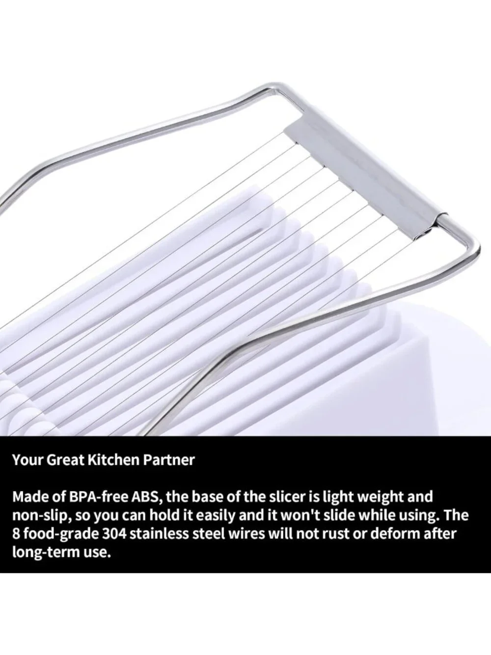 2 Pack Stainless Steel Food Slicer Set - Egg, Strawberry, Avocado, Ham Cutter